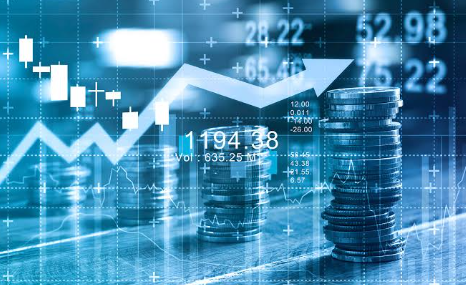 Stacked coins with rising stock market chart illustrating long-term compounding through systematic mutual fund SIP investing in Mumbai